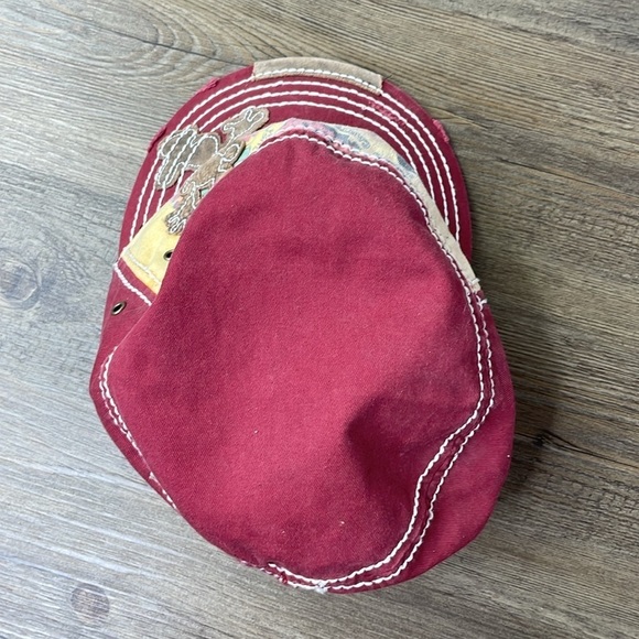 Disneyland Resort Red Tan Mickey Mouse Cadet Hat - Picture 4 of 8